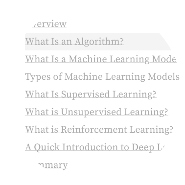 Machine Learning Models